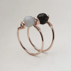 Double Wrap Amazonite Ring