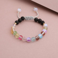 Kids Glow Glass Adjustable Bracelet (Rainbow)