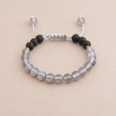 Kids Glow Glass Adjustable Bracelet (Grey)