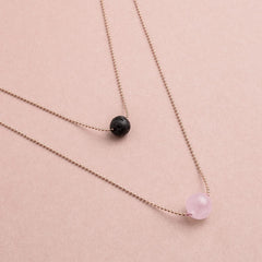 Pure Diffuser Necklace - Rose Quartz