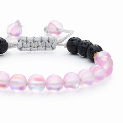 Kids Glow Glass Adjustable Bracelet (Pink)
