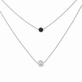 Pure Diffuser Necklace - White Crystal