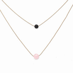 Pure Diffuser Necklace - Rose Quartz
