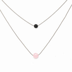 Pure Diffuser Necklace - Rose Quartz
