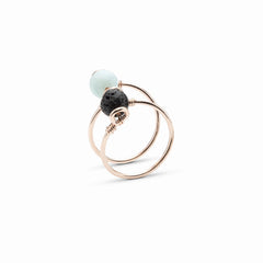 Double Wrap Amazonite Ring