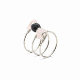 Rose Quartz Triple Wrap Diffuser Ring