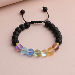 Glow Glass Chakra Adjustable Bracelet