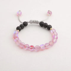 Kids Glow Glass Adjustable Bracelet (Pink)