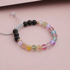 Kids Glow Glass Adjustable Bracelet (Rainbow)