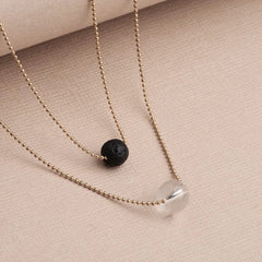 Pure Diffuser Necklace - White Crystal