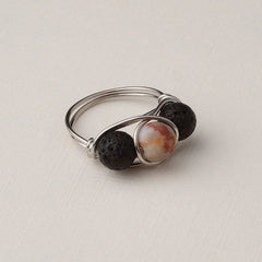 Red Vein Jasper Diffuser Ring