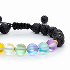 Glow Glass Chakra Adjustable Bracelet