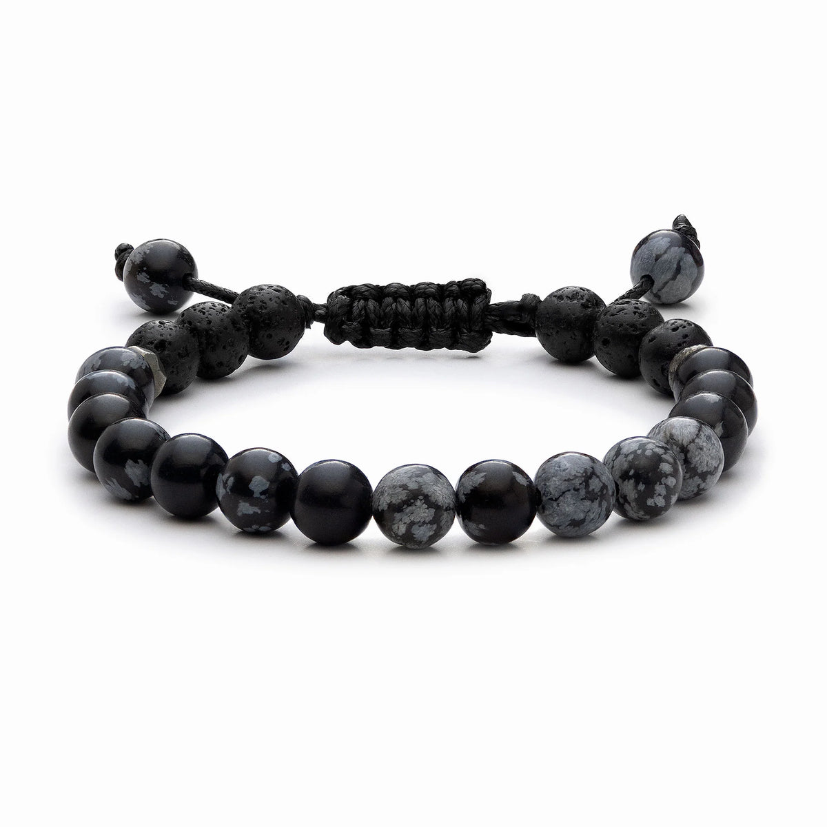 Kids Black Snowflake Bracelet