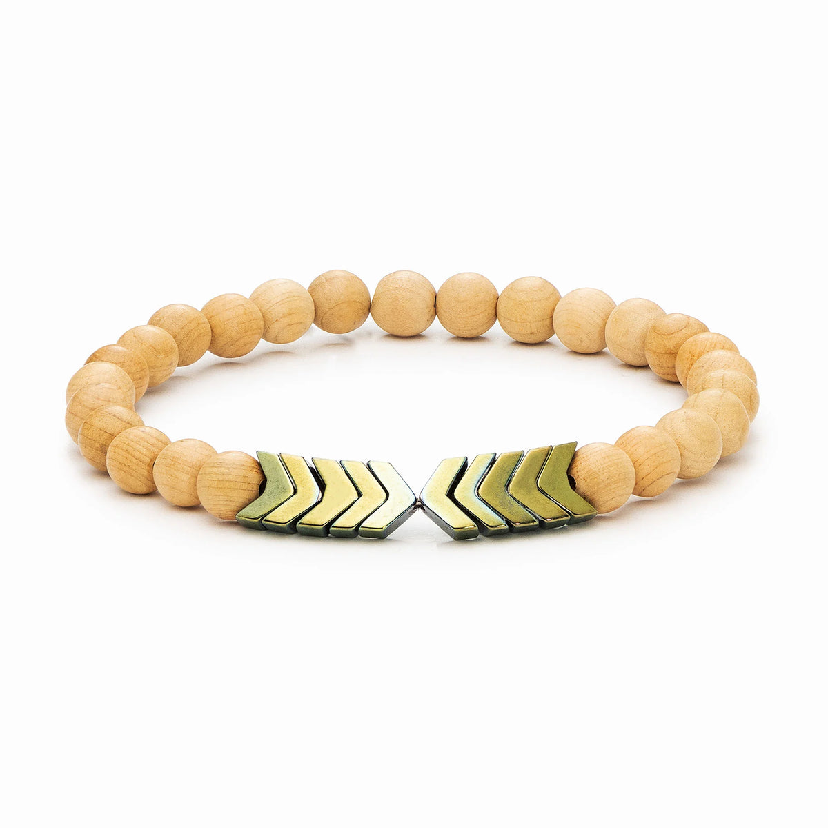 Sacred Arrow Wood Diffuser Bracelet