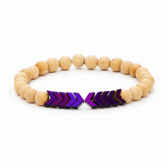 Sacred Arrow Wood Diffuser Bracelet