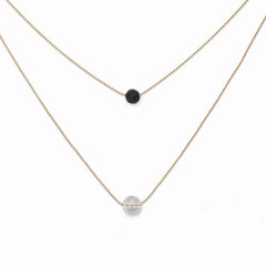 Pure Diffuser Necklace - White Crystal
