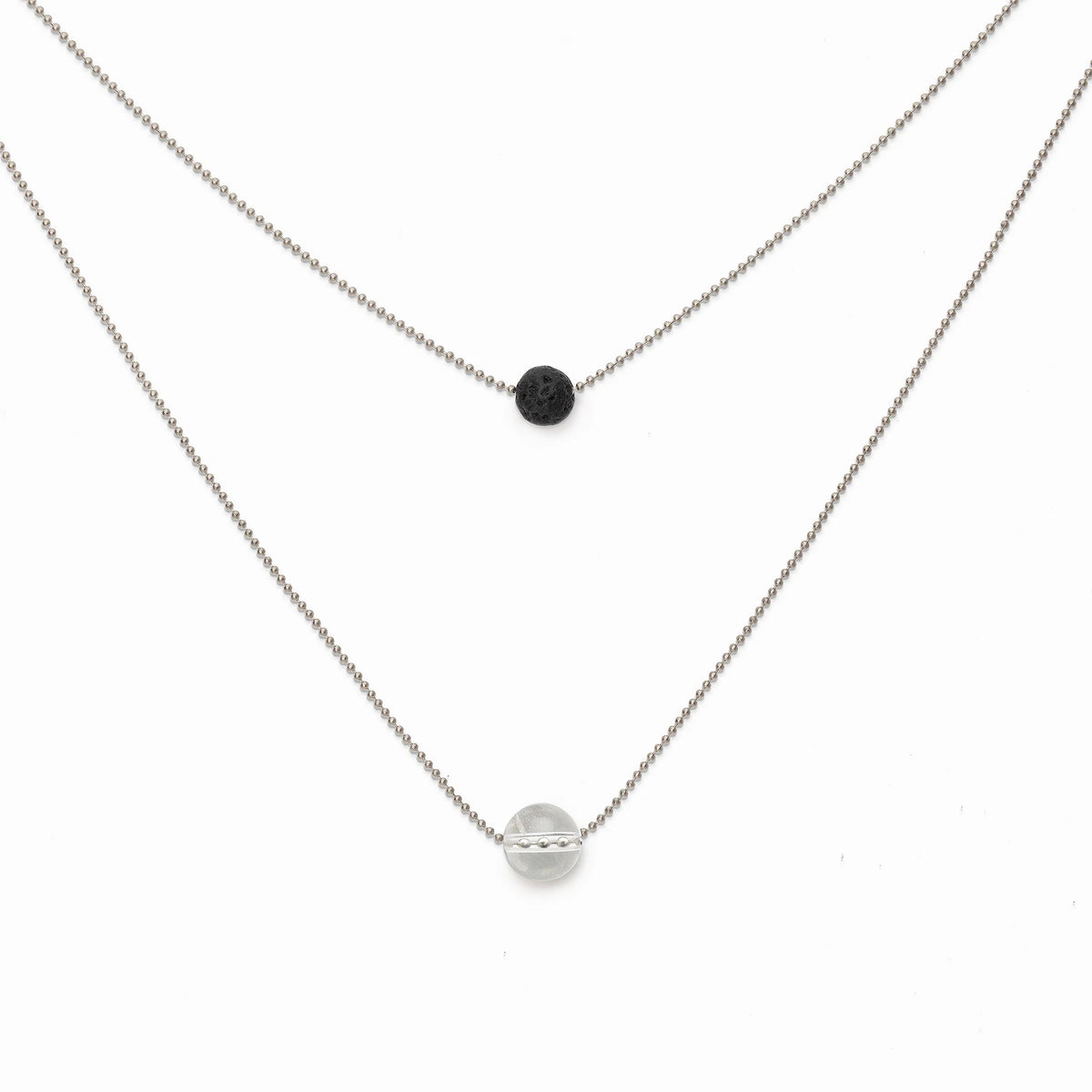 Pure Diffuser Necklace - White Crystal