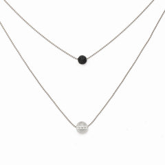 Pure Diffuser Necklace - White Crystal