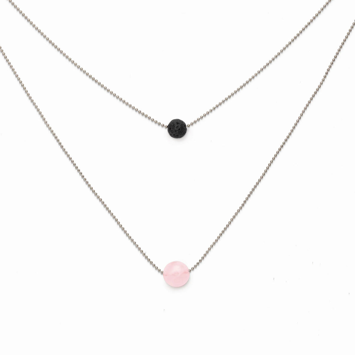 Pure Diffuser Necklace - Rose Quartz