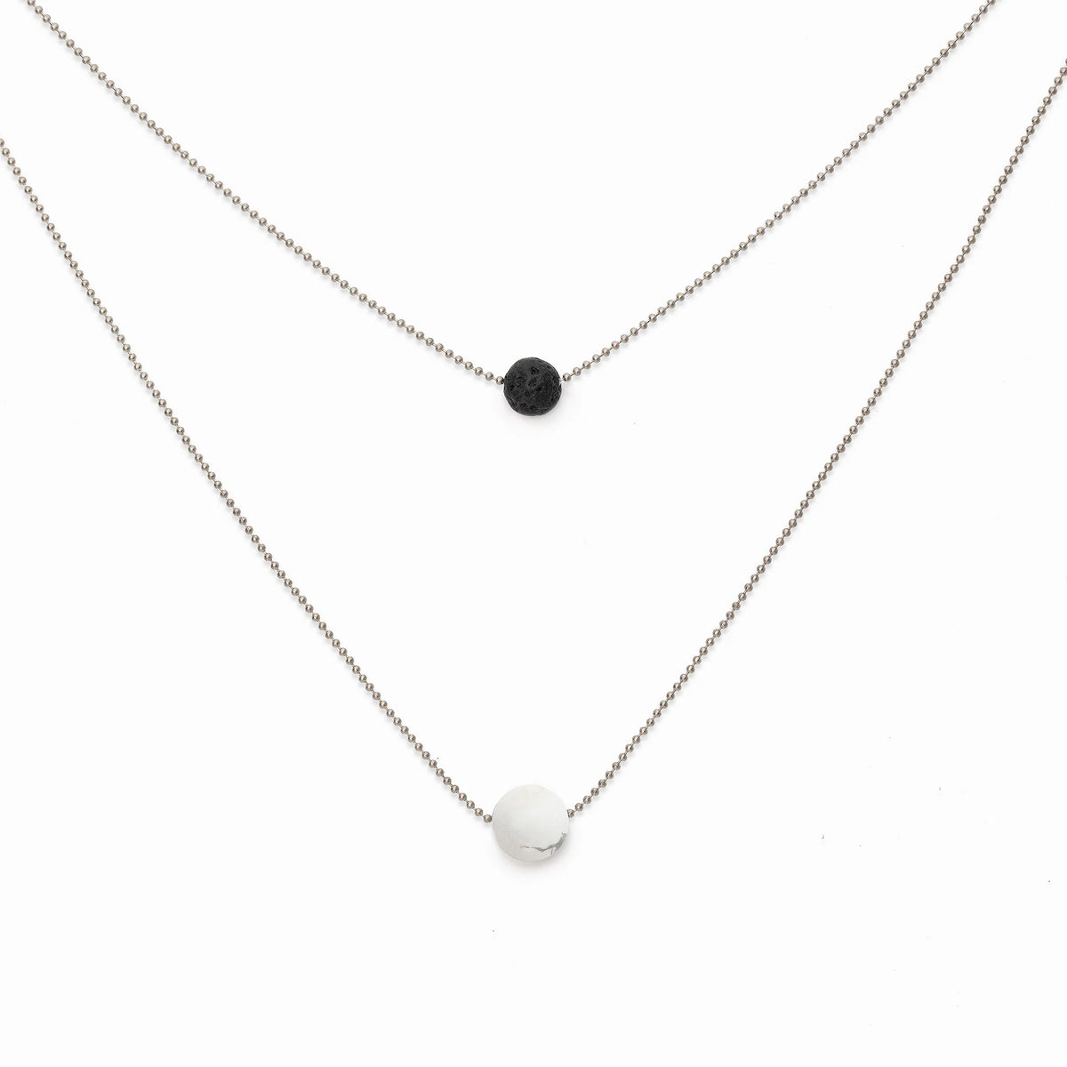 Pure Diffuser Necklace - White Howlite
