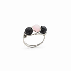 Rose Quartz Diffuser Ring